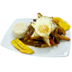 Lomo saltado a lo pobre